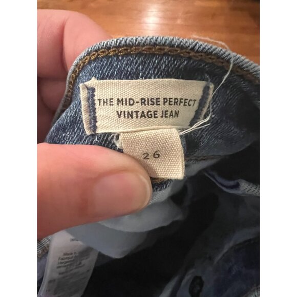 Madewell Womens Mid-Rise Perfect Vintage Denim Jeans Size 26‎ - Picture 5 of 5